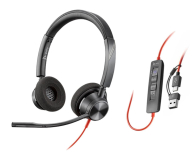 Słuchawki biurowe, callcenter Poly Blackwire 3320 Stereo MS